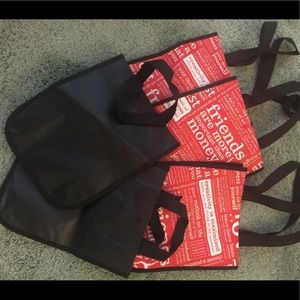 5 small shopping bags